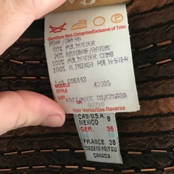 Vintage Joseph Ribkoff Maxi dress Gown Formal Black/Bronze Metallic 8 - Picture 13 of 15